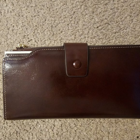 ITSLIFE New in box brown leather wallet RFID - Picture 1 of 6